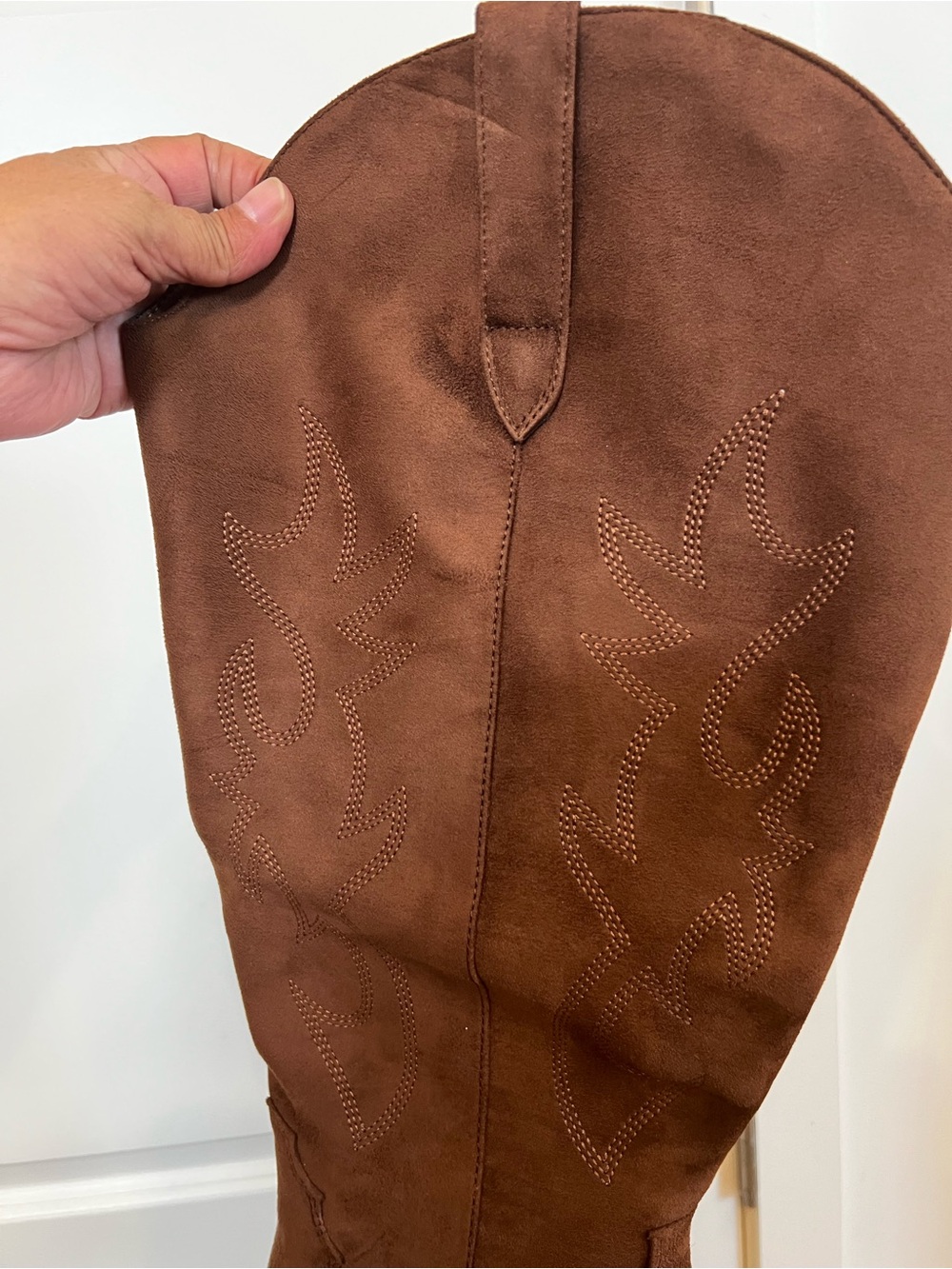 NIB Bellini Urson Vida Moulin Tan Suede Western Knee-High Boot - Picture 6 of 16